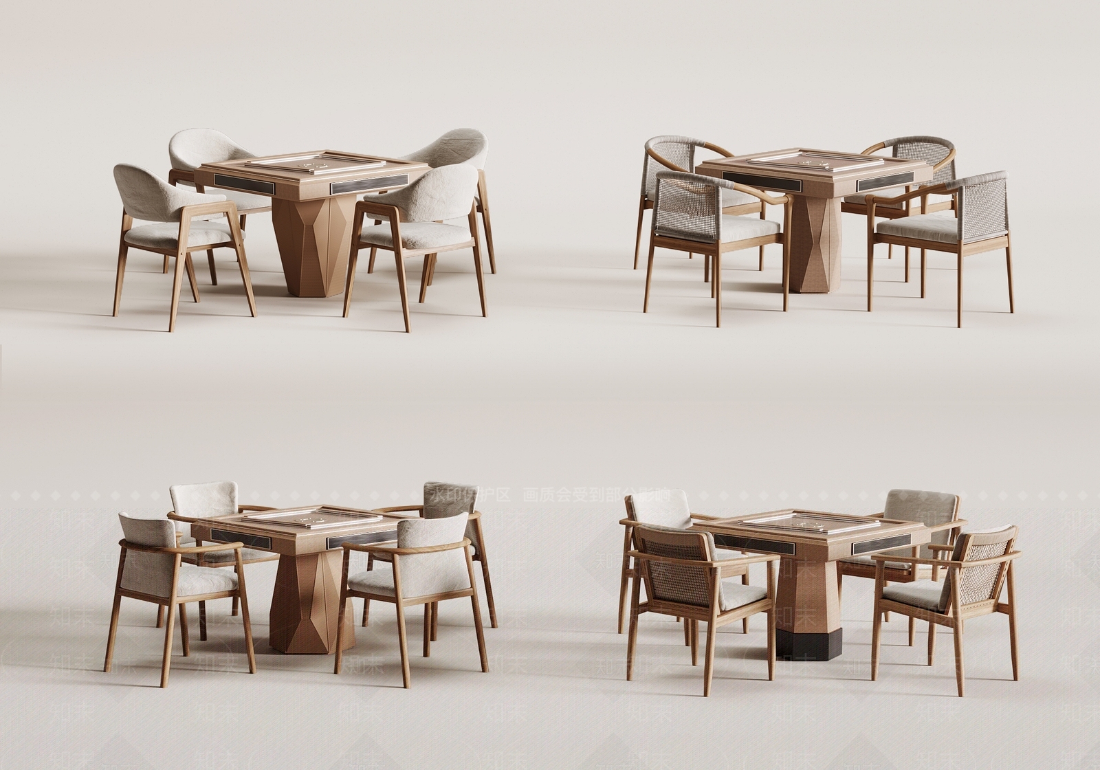 麻将桌3D模型下载【ID:1198189059】