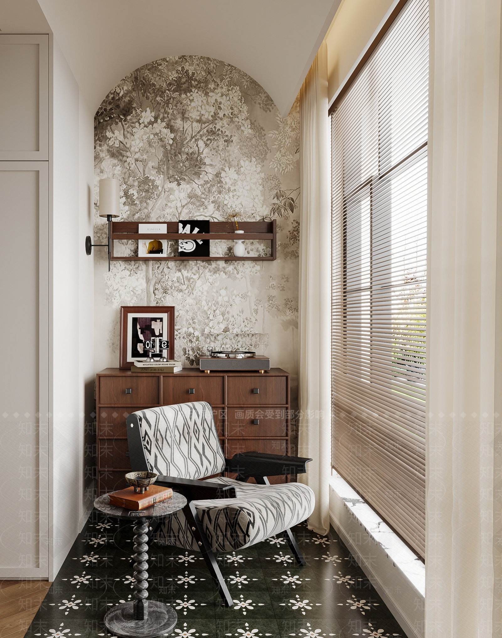 美式复古阳台3D模型下载【ID:1198189625】