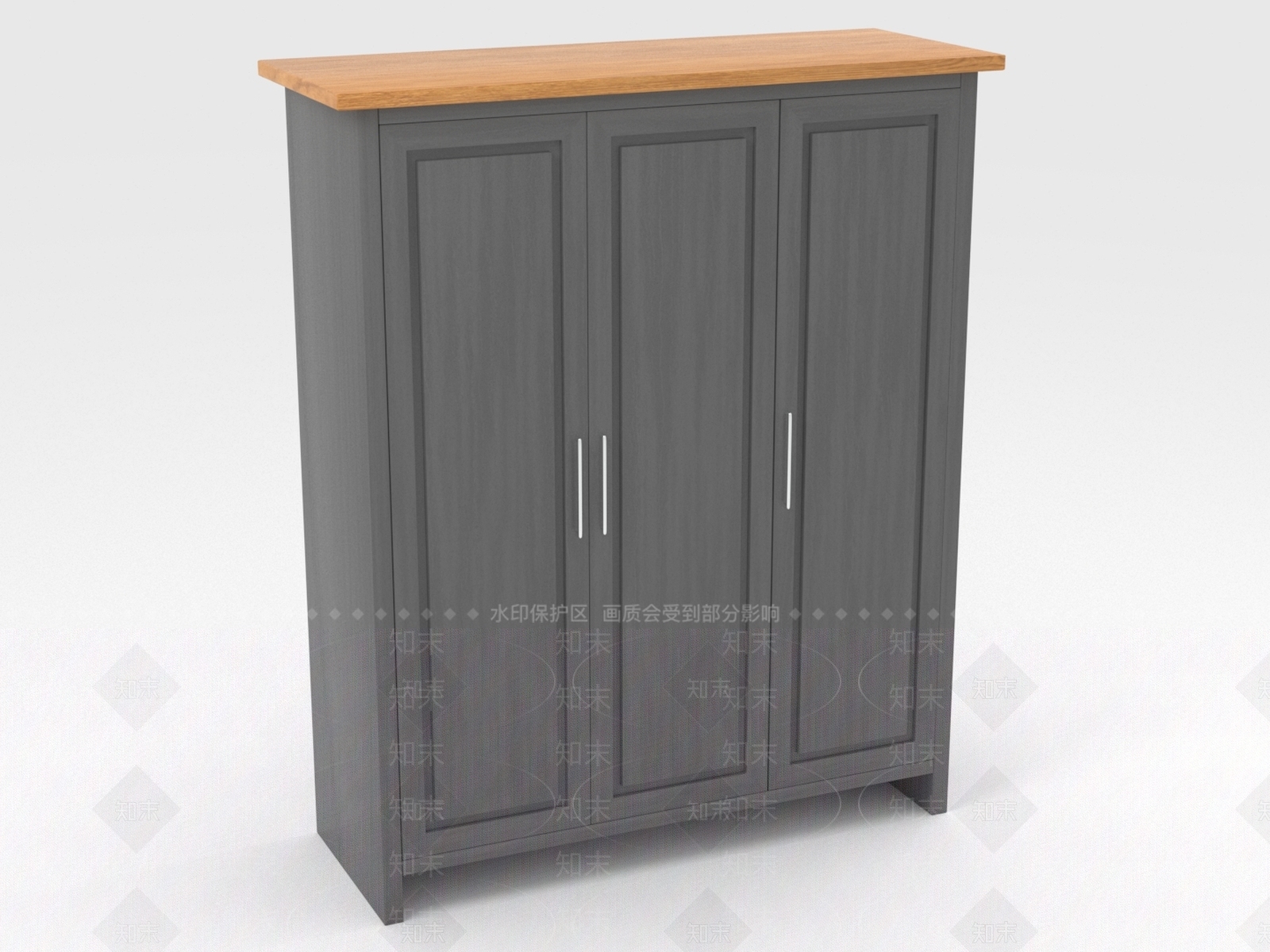 简约衣柜3D模型下载【ID:1198189764】