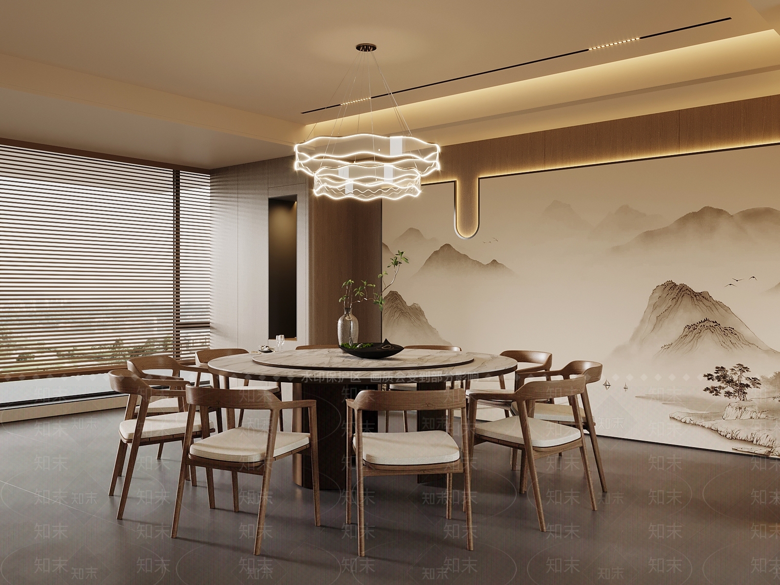 新中式包厢3D模型下载【ID:1198189759】