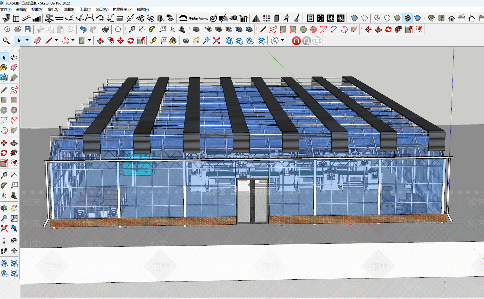 现代风格建筑SU模型下载【ID:1198191709】