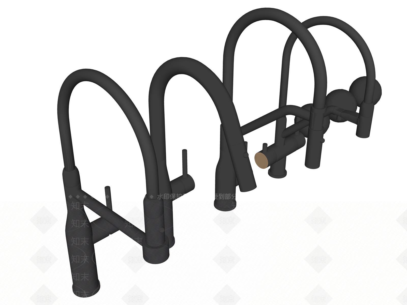 现代欧式水龙头SU模型下载【ID:1198193576】