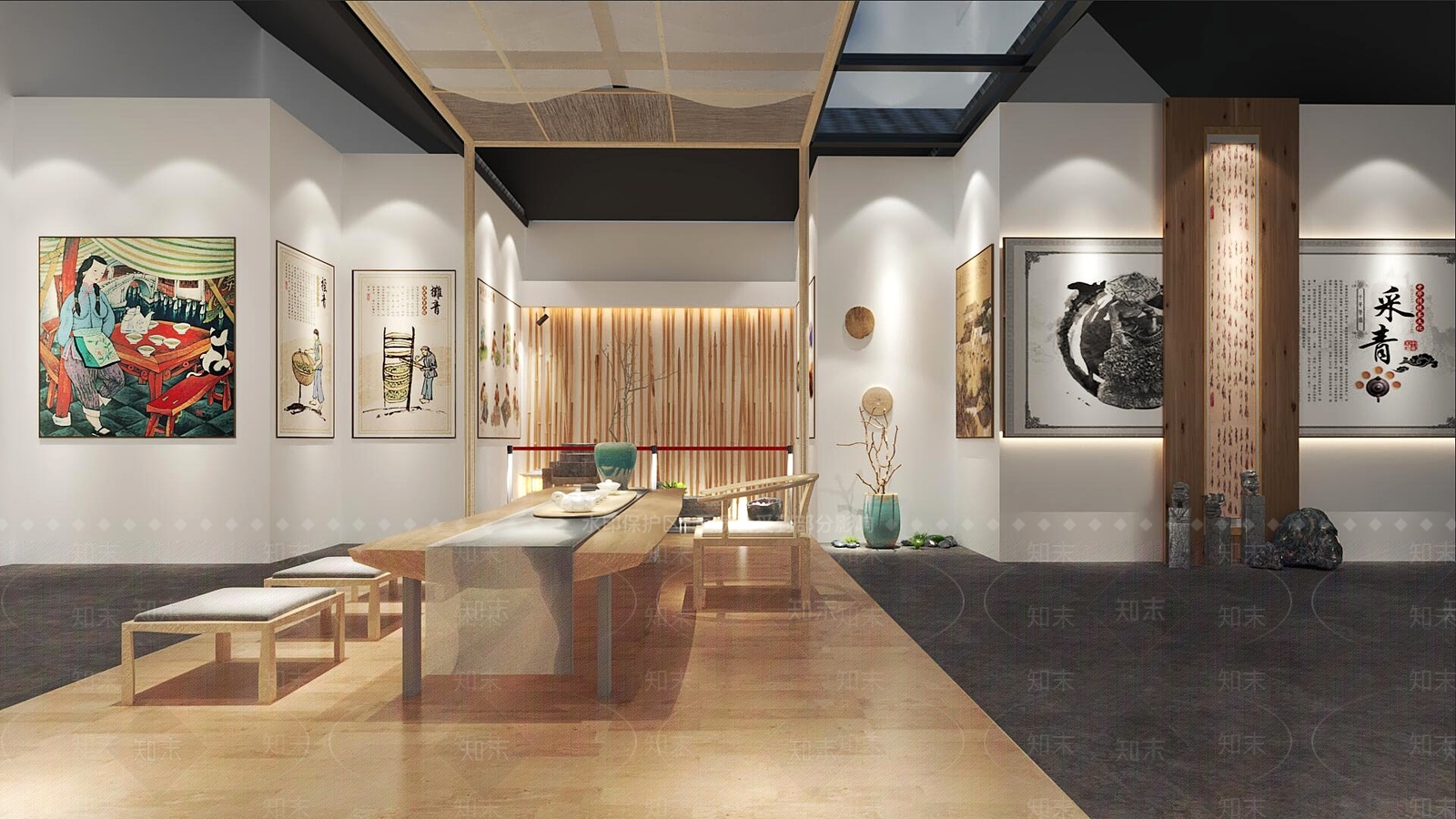 中式茶馆3D模型下载【ID:1198199712】