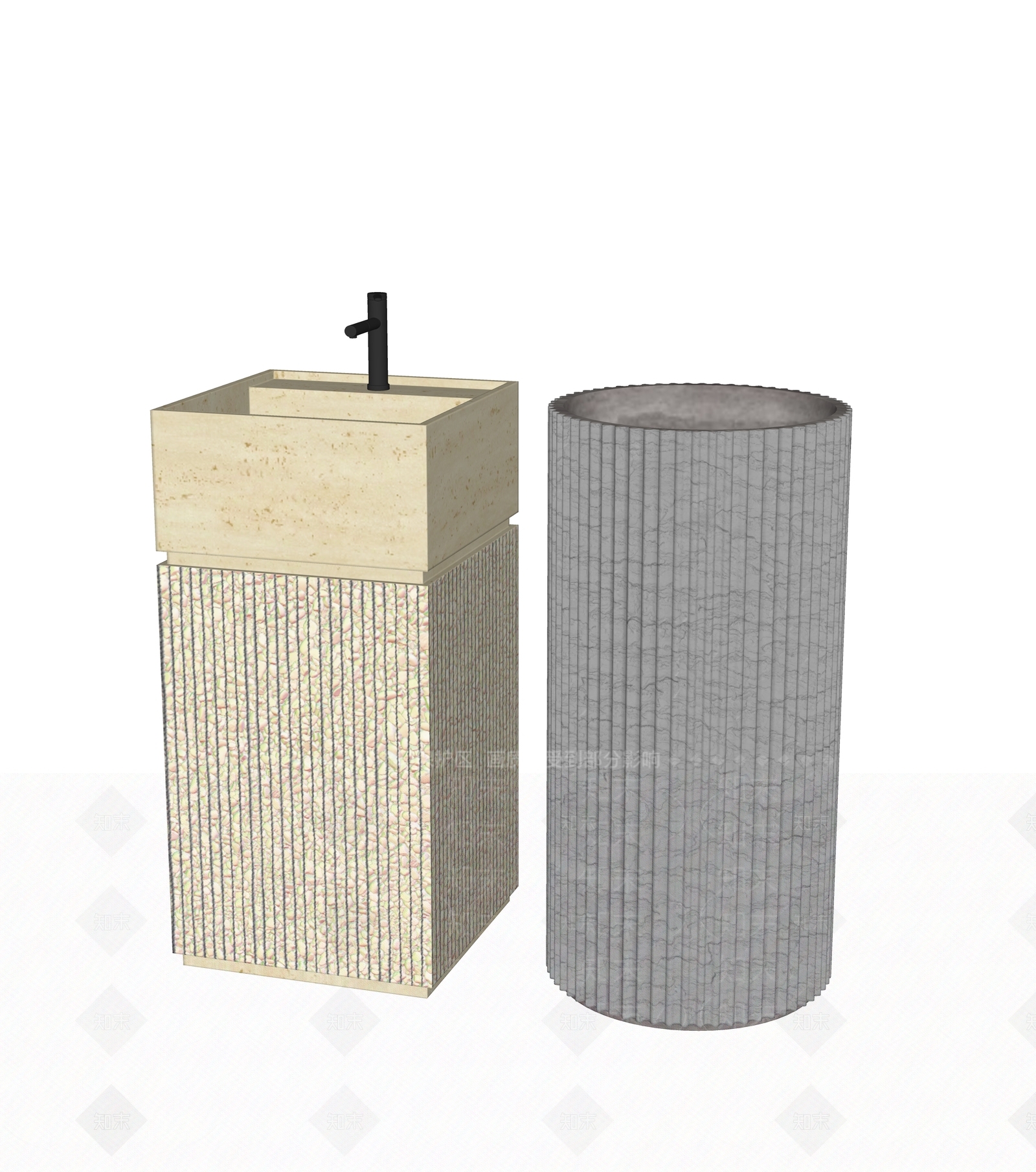 洗手台SU模型下载【ID:1198337577】