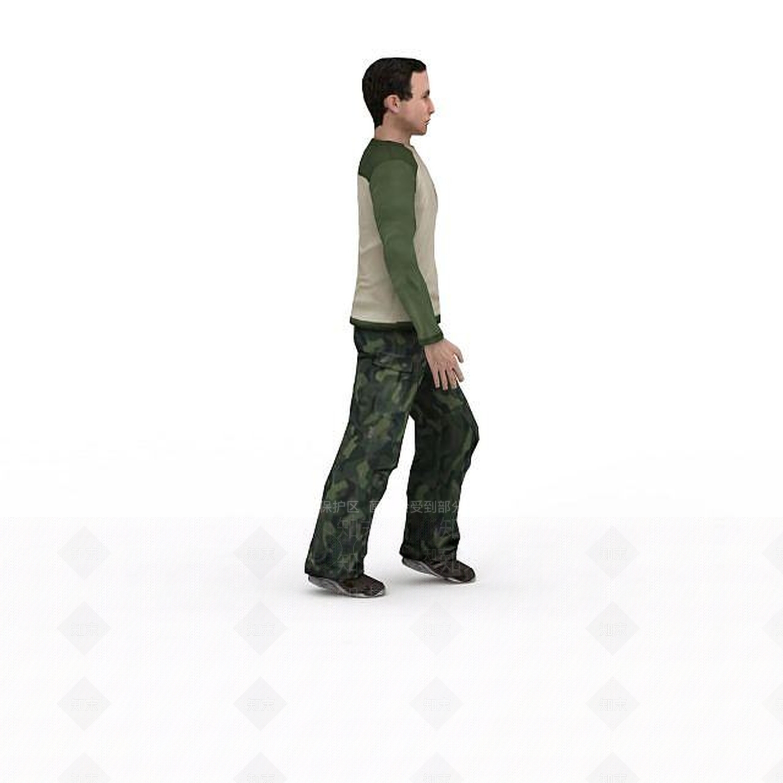 现代青年男人3D模型下载【ID:1198206379】