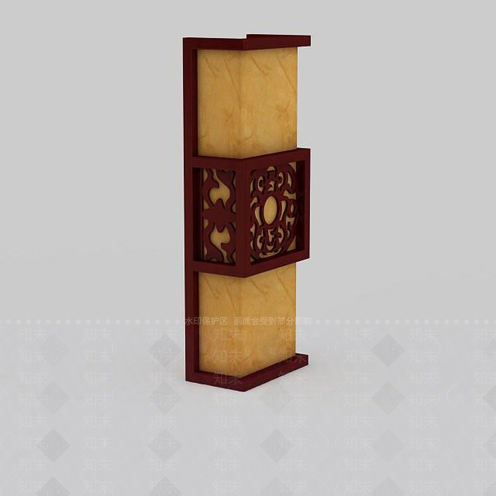 中式风格壁灯3D模型下载【ID:1198207317】