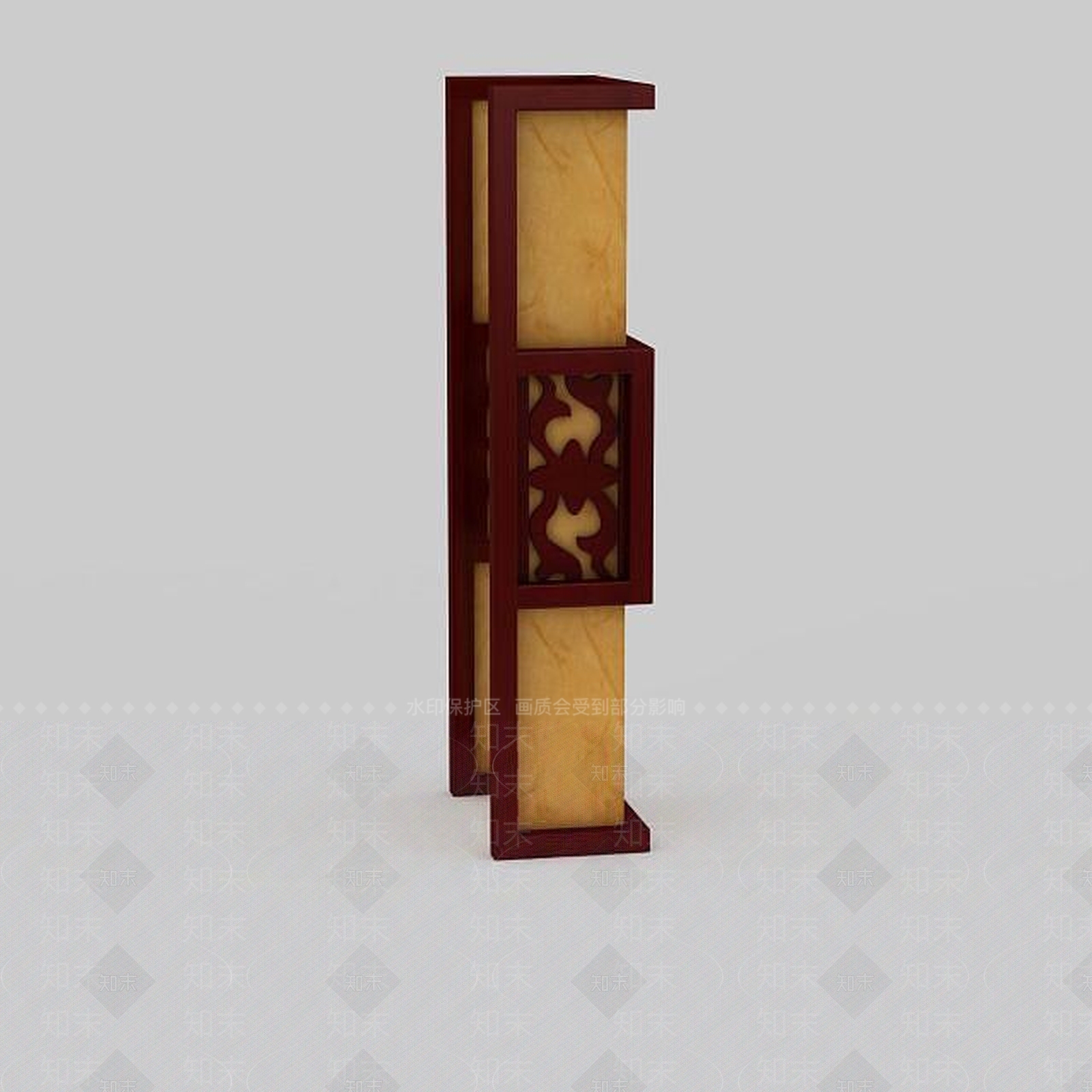 中式风格壁灯3D模型下载【ID:1198207317】