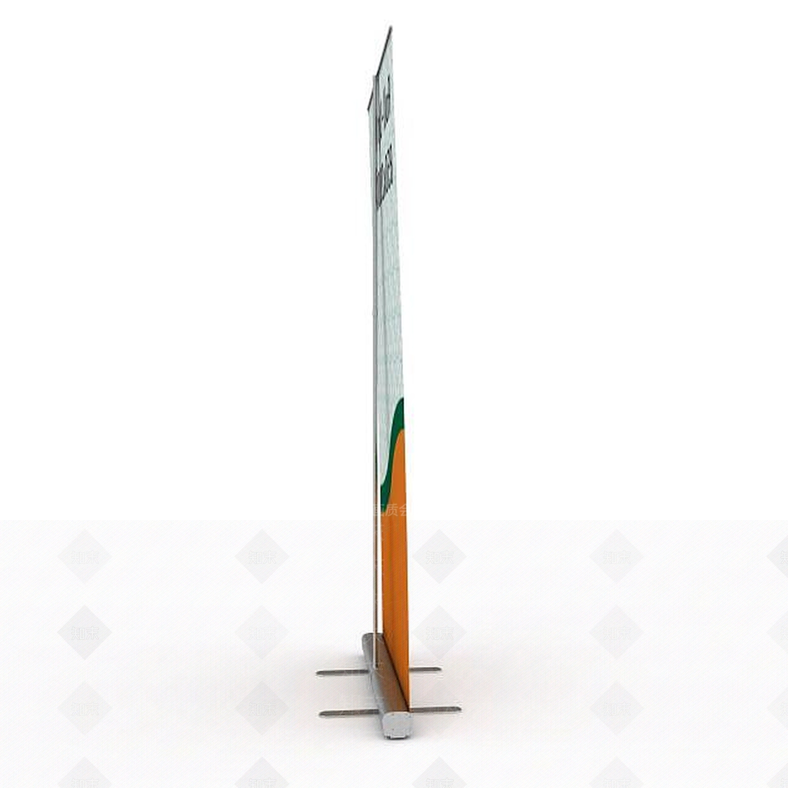 现代宣传易拉宝3D模型下载【ID:1198208434】