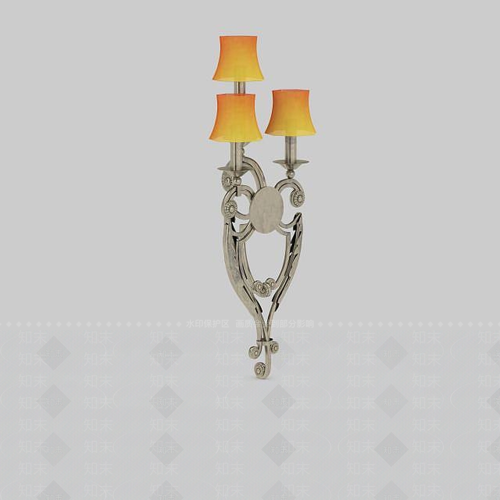 欧式古典欧式壁灯3D模型下载【ID:1198209124】