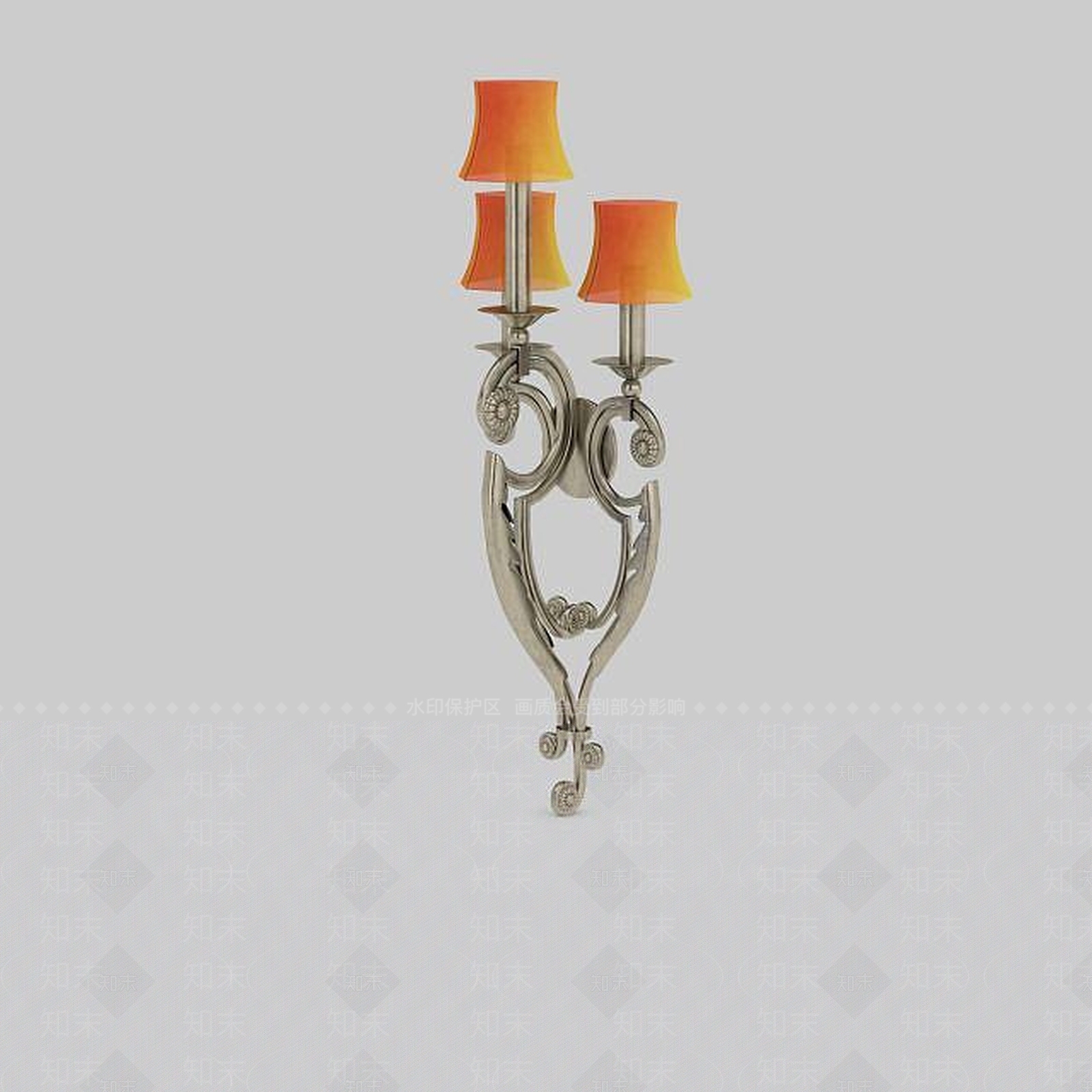 欧式古典欧式壁灯3D模型下载【ID:1198209124】