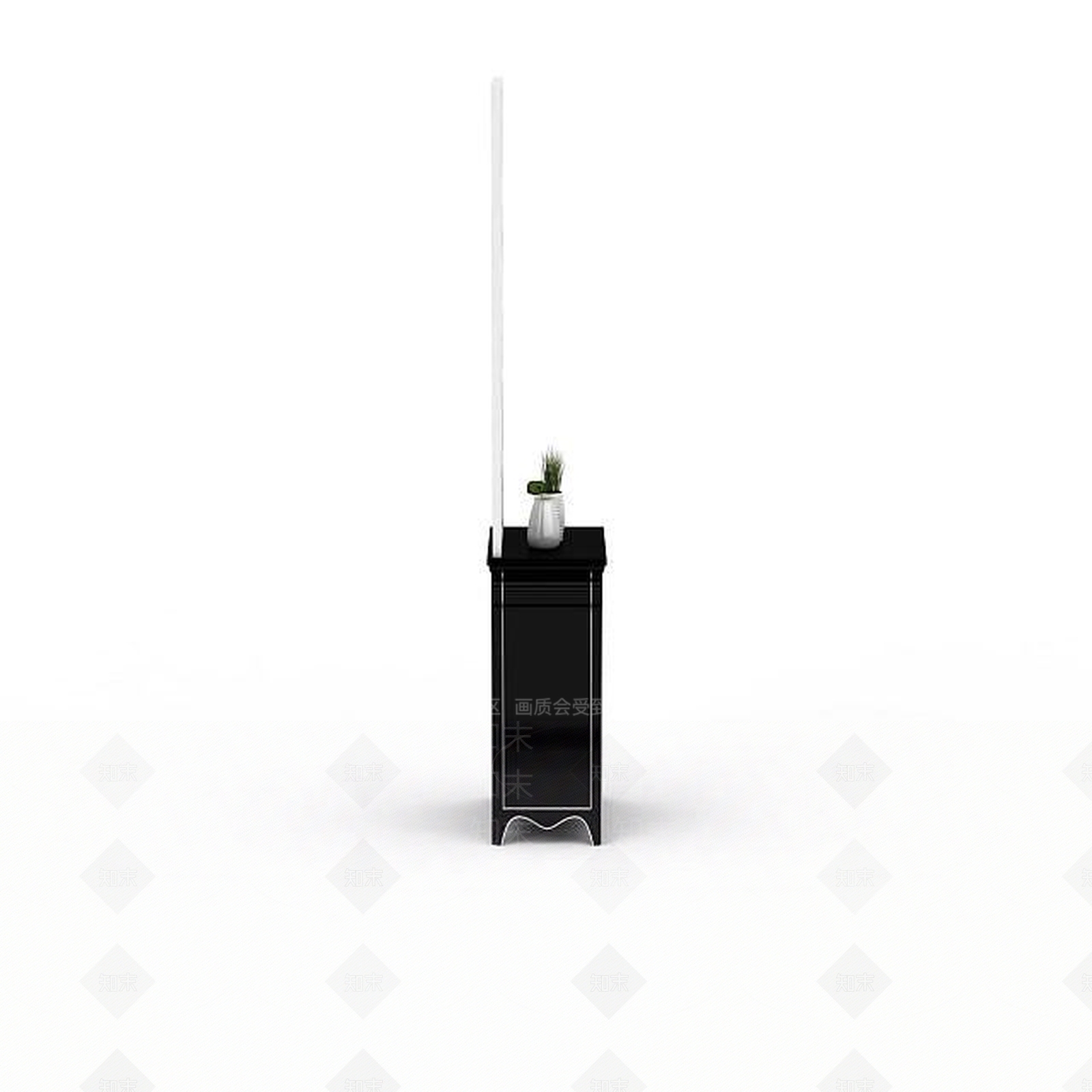 现代客厅欧式隔断3D模型下载【ID:1198209459】