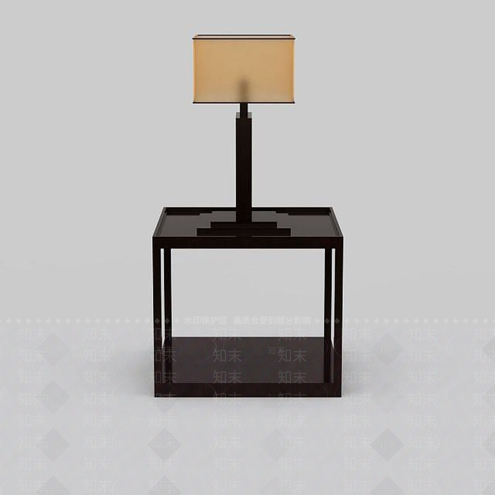 中式卧室台灯3D模型下载【ID:1198209883】