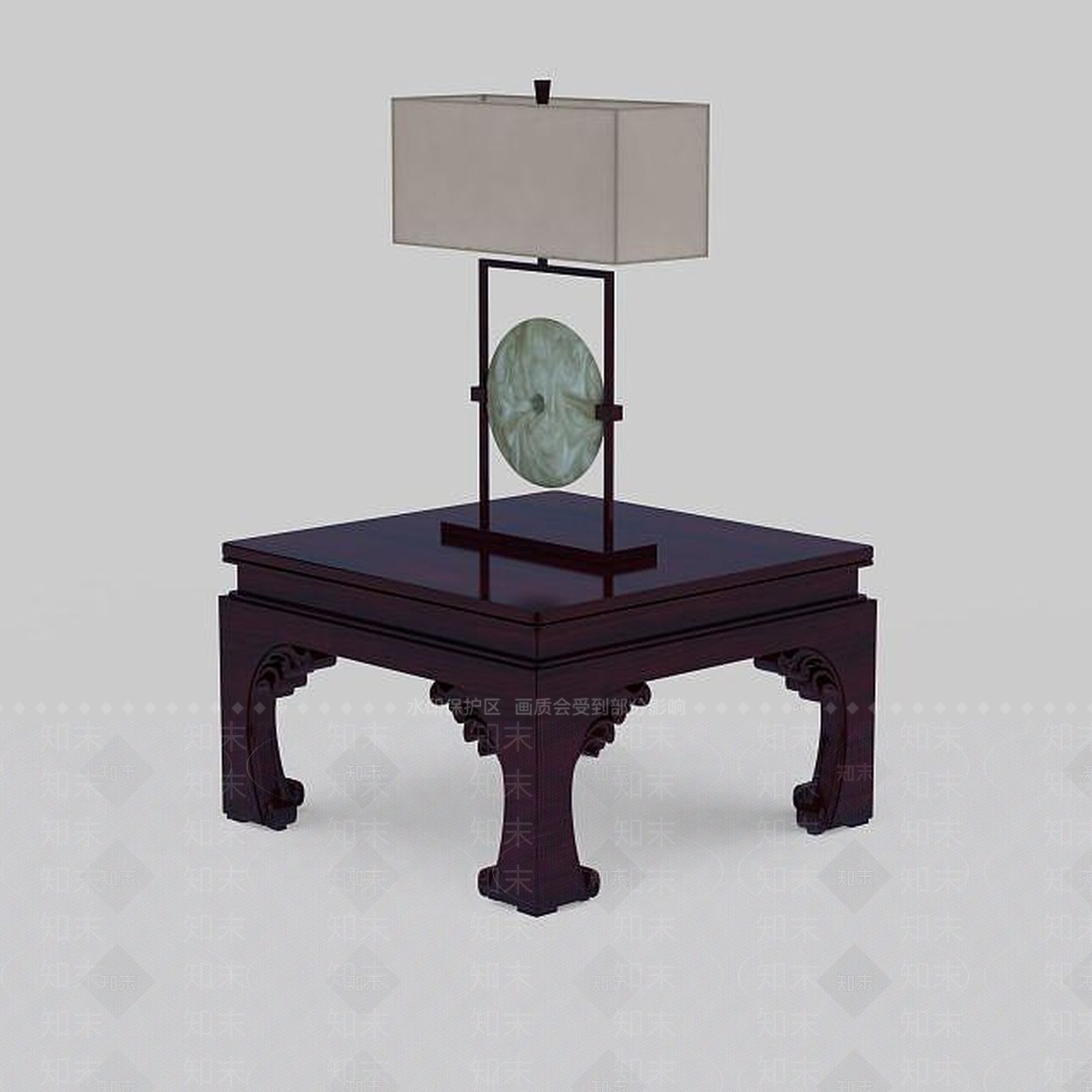 中式室内中式台灯3D模型下载【ID:1198209952】