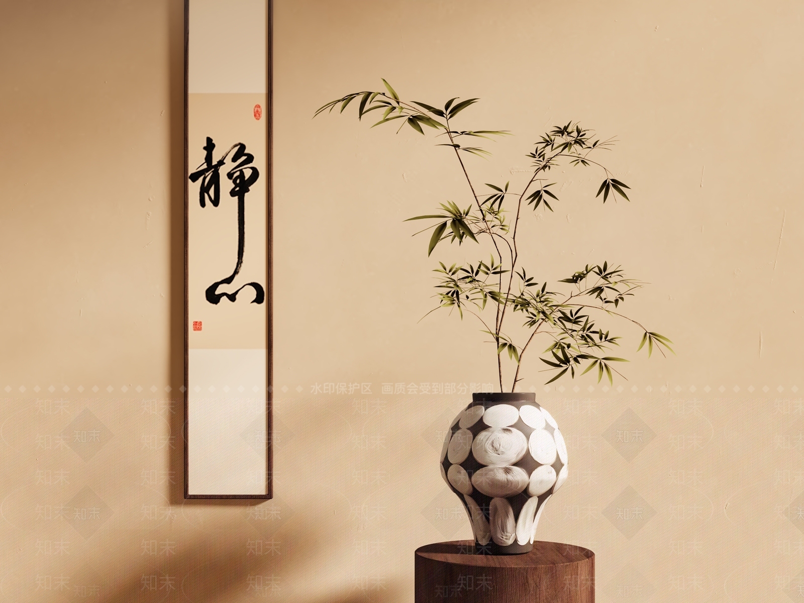中古复古花艺SU模型下载【ID:1198210117】