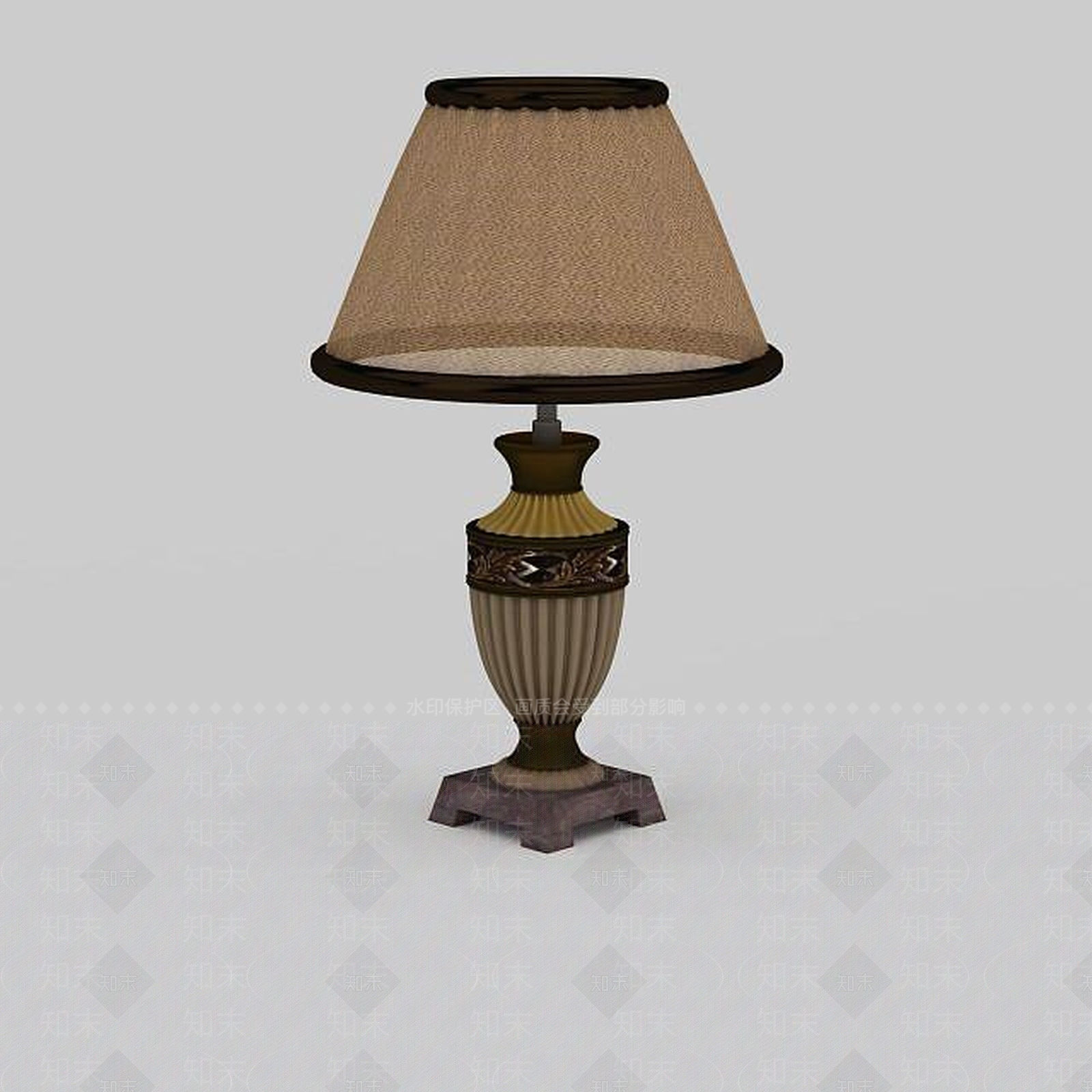欧式古典欧式台灯3D模型下载【ID:1198210129】