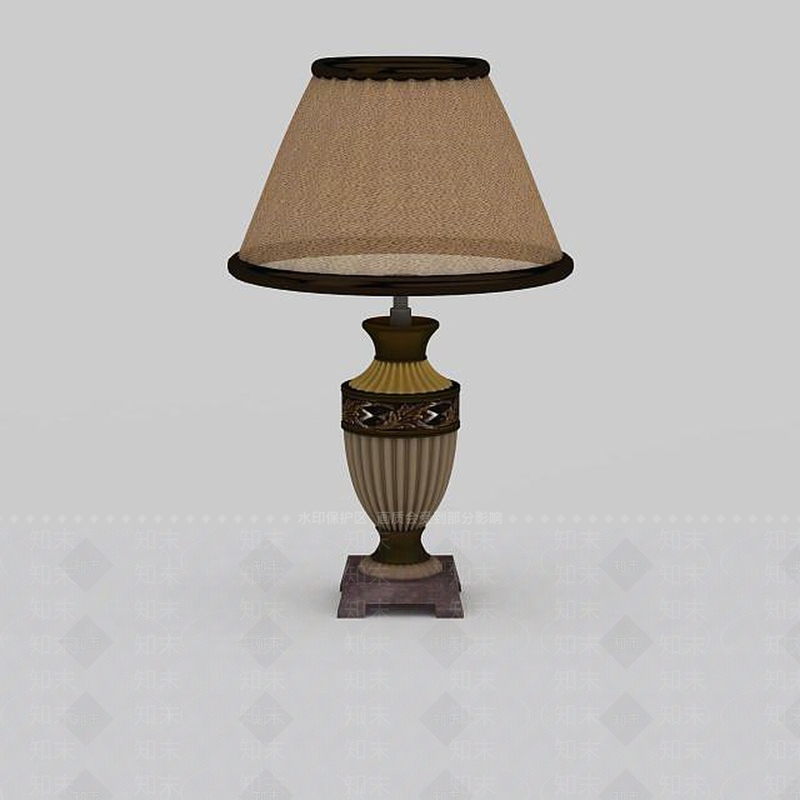 欧式古典欧式台灯3D模型下载【ID:1198210129】