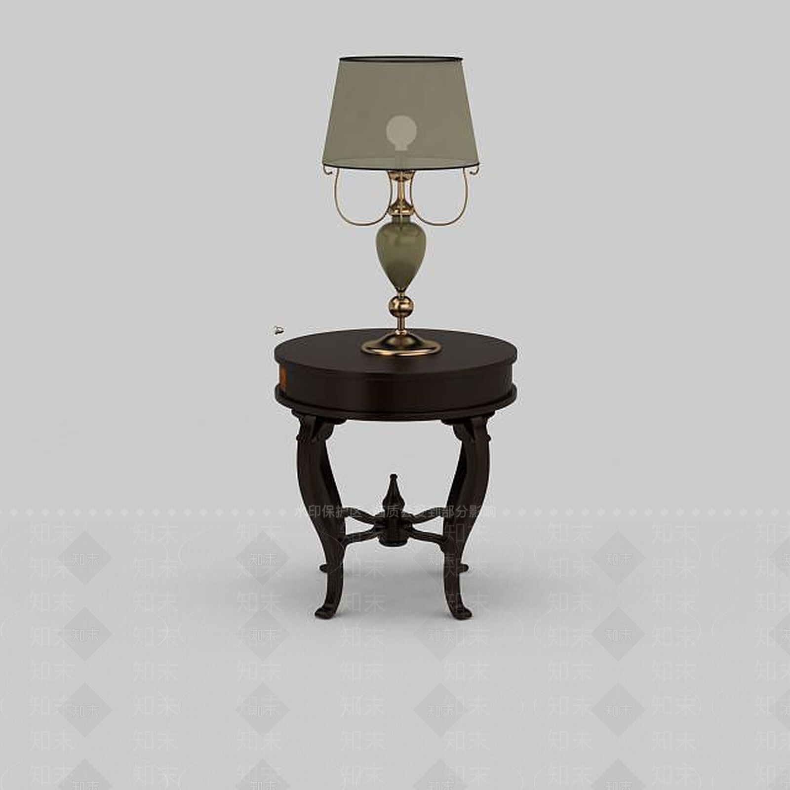 欧式古典欧式卧室台灯3D模型下载【ID:1198210328】