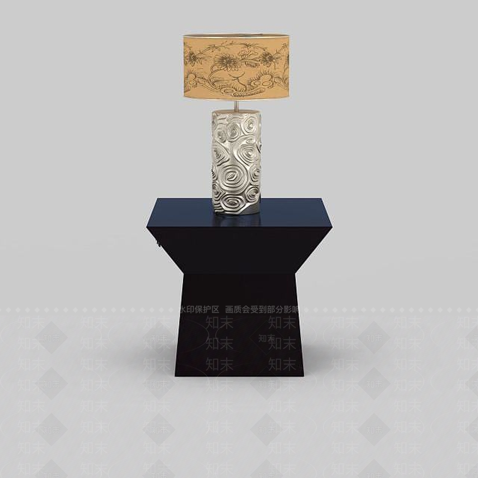 中式客厅台灯3D模型下载【ID:1198210644】