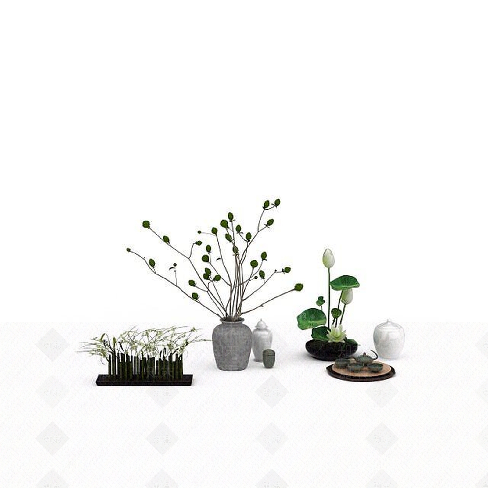 现代创意陈设品3D模型下载【ID:1198211170】