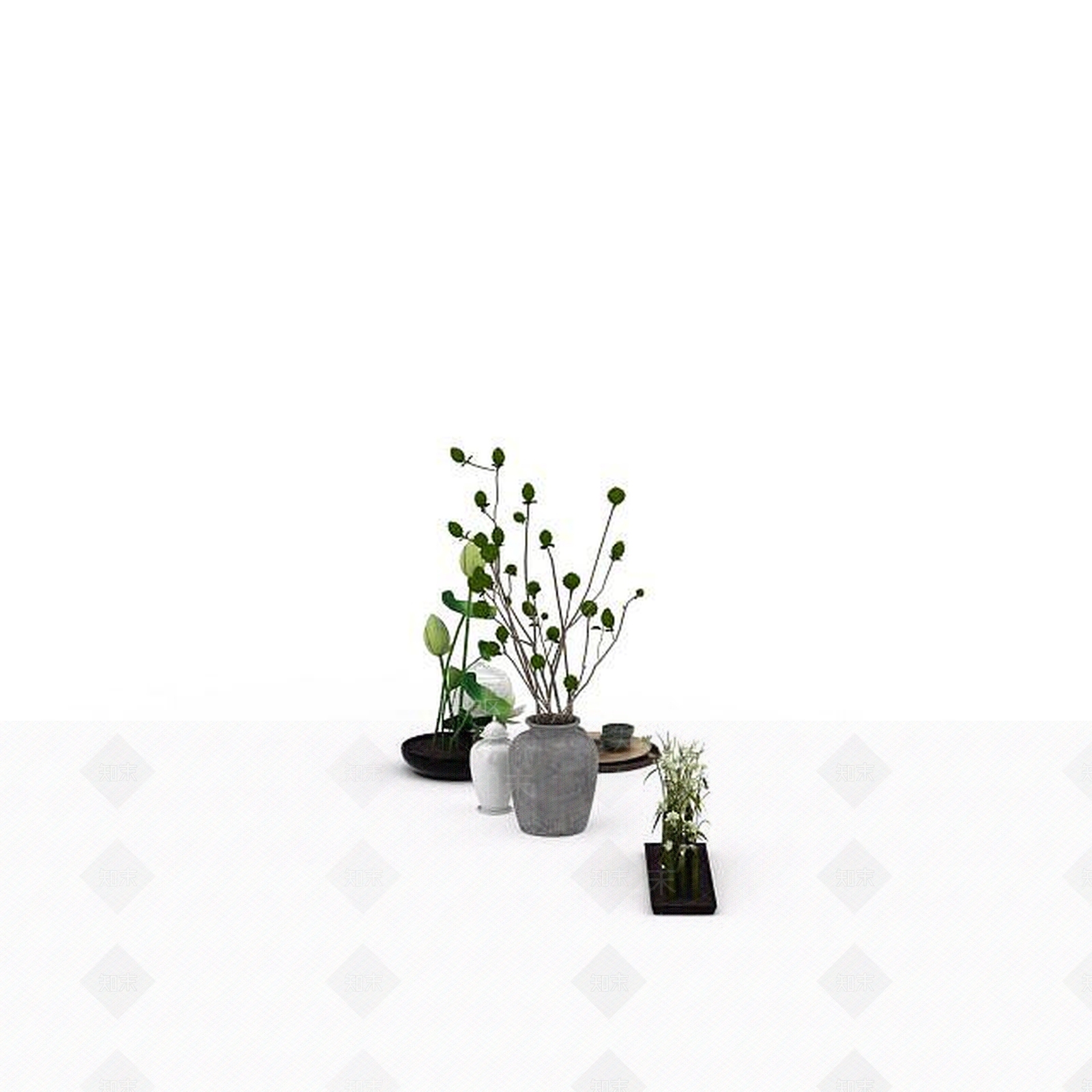 现代创意陈设品3D模型下载【ID:1198211170】