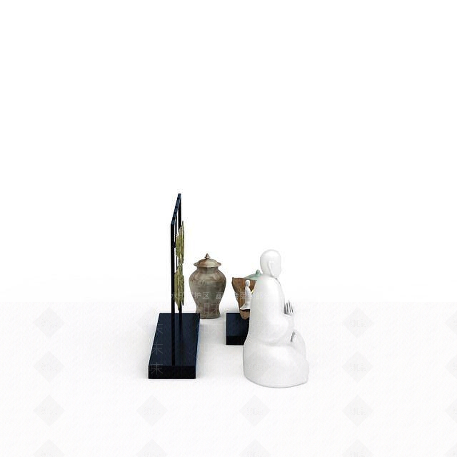 现代创意摆件3D模型下载【ID:1198211237】