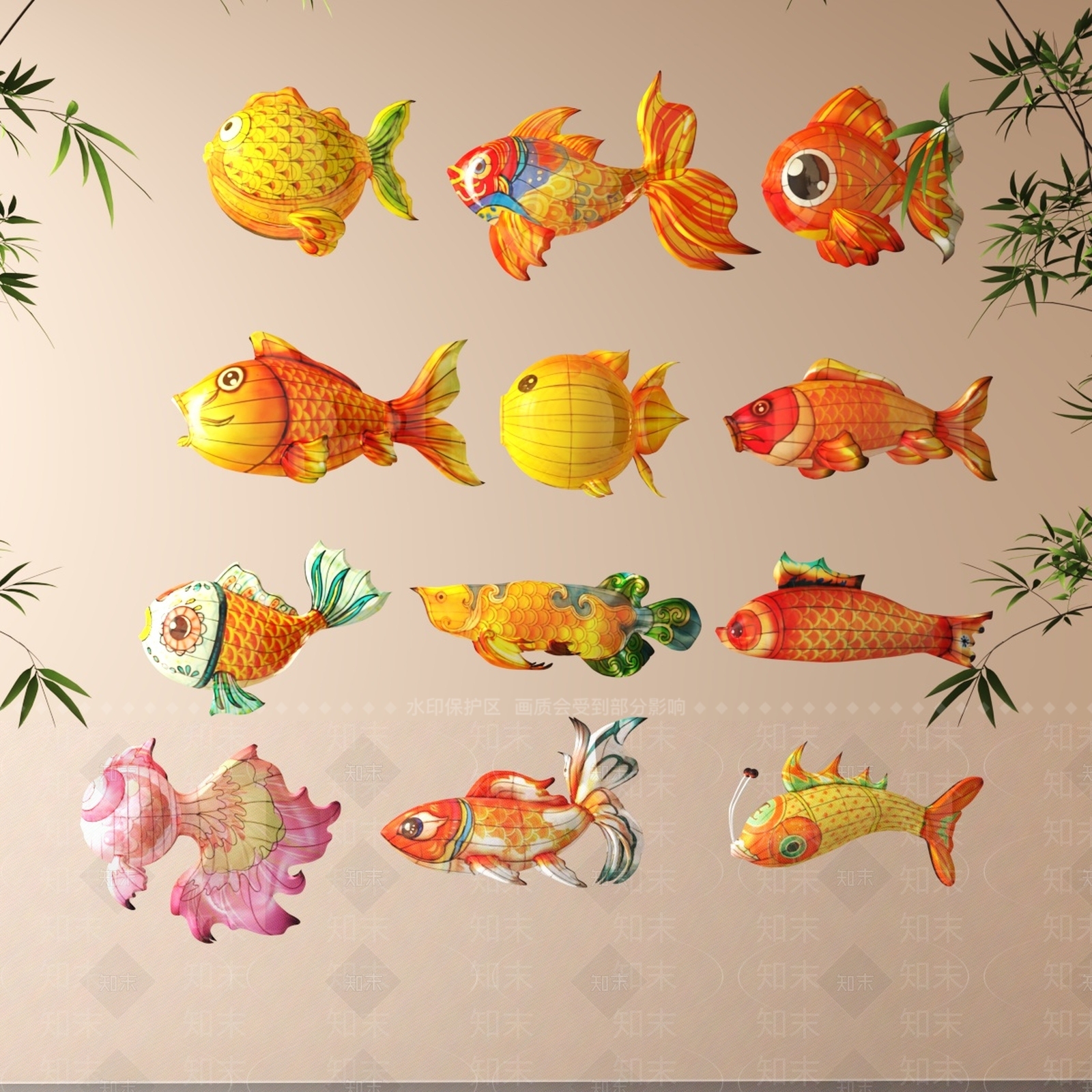 现代新中式灯笼SU模型下载【ID:1198212124】