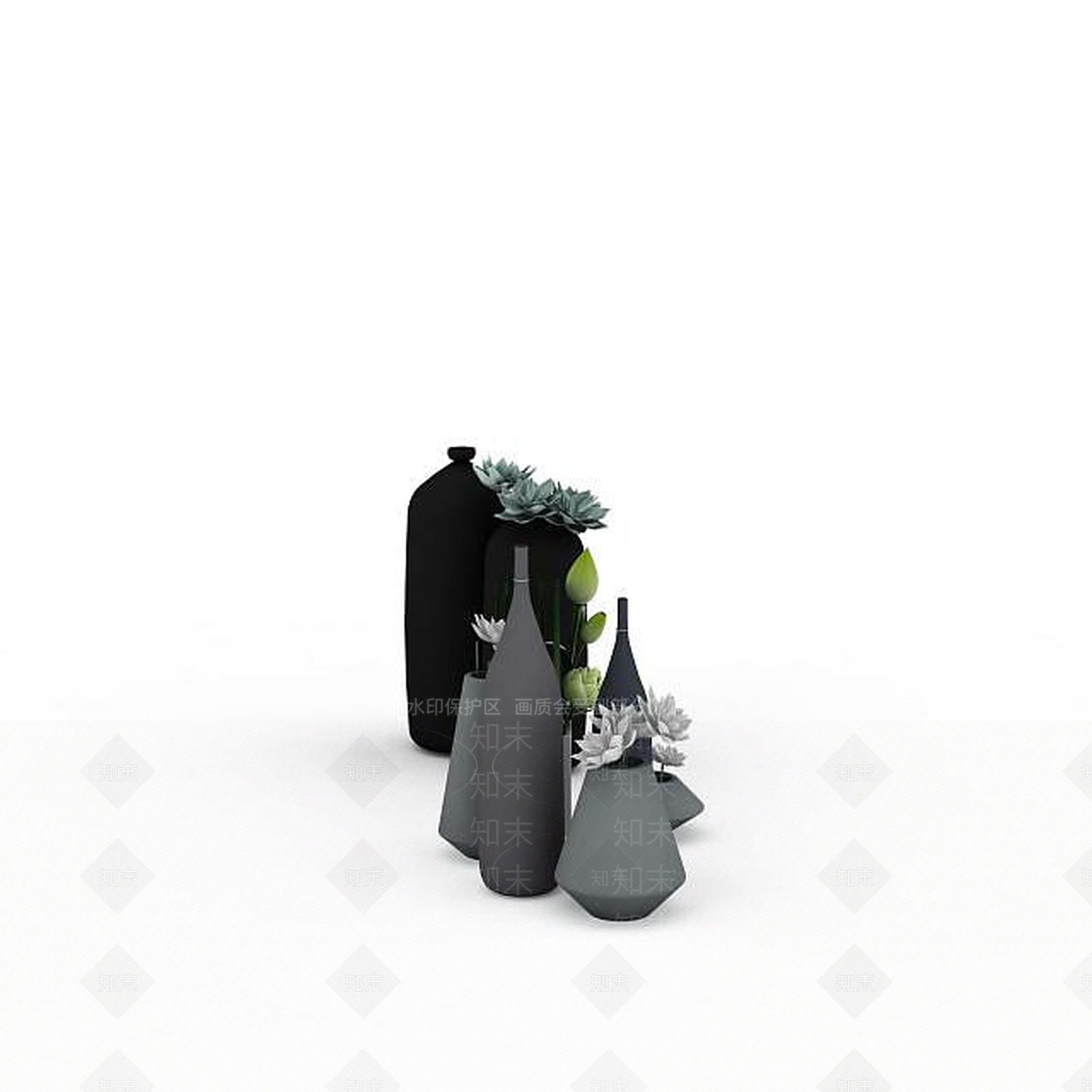 现代工艺品摆件3D模型下载【ID:1198212967】