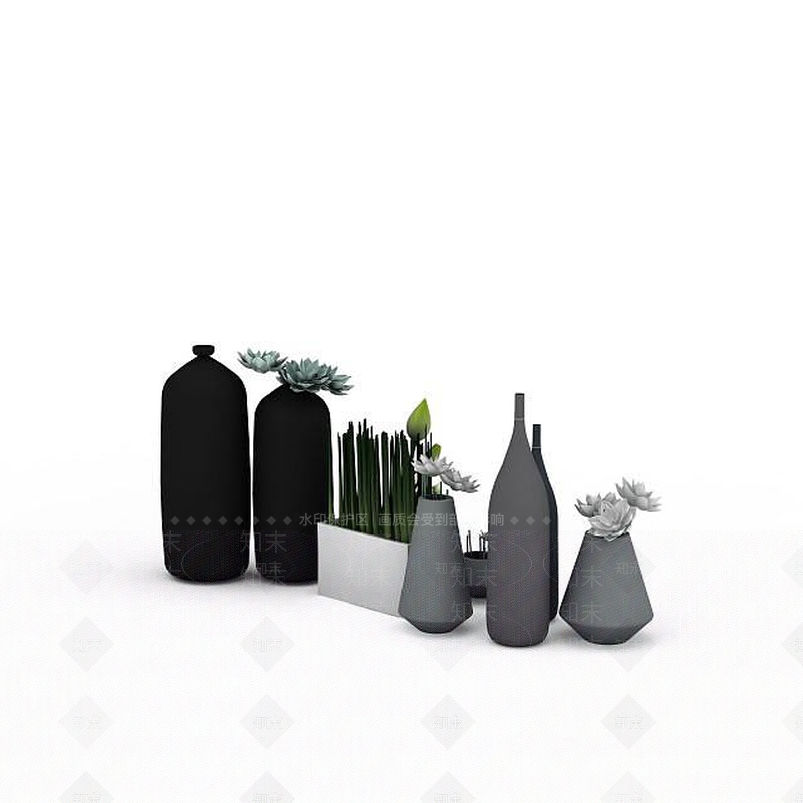 现代工艺品摆件3D模型下载【ID:1198212967】