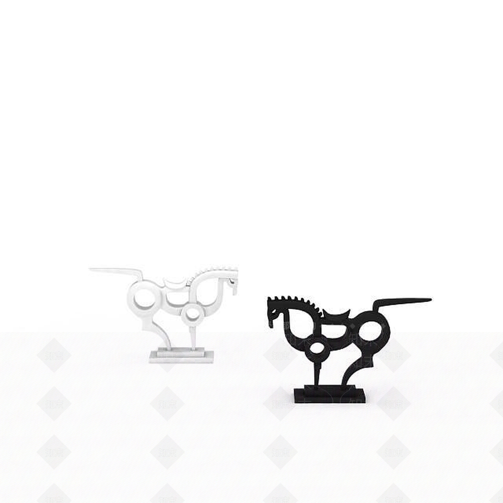 现代办公室摆件3D模型下载【ID:1198213027】