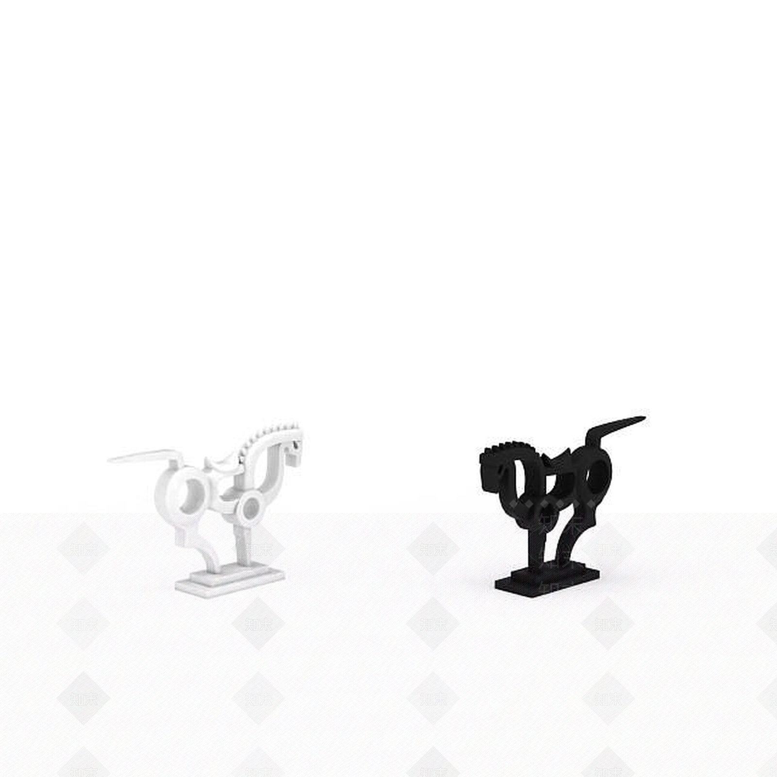 现代办公室摆件3D模型下载【ID:1198213027】