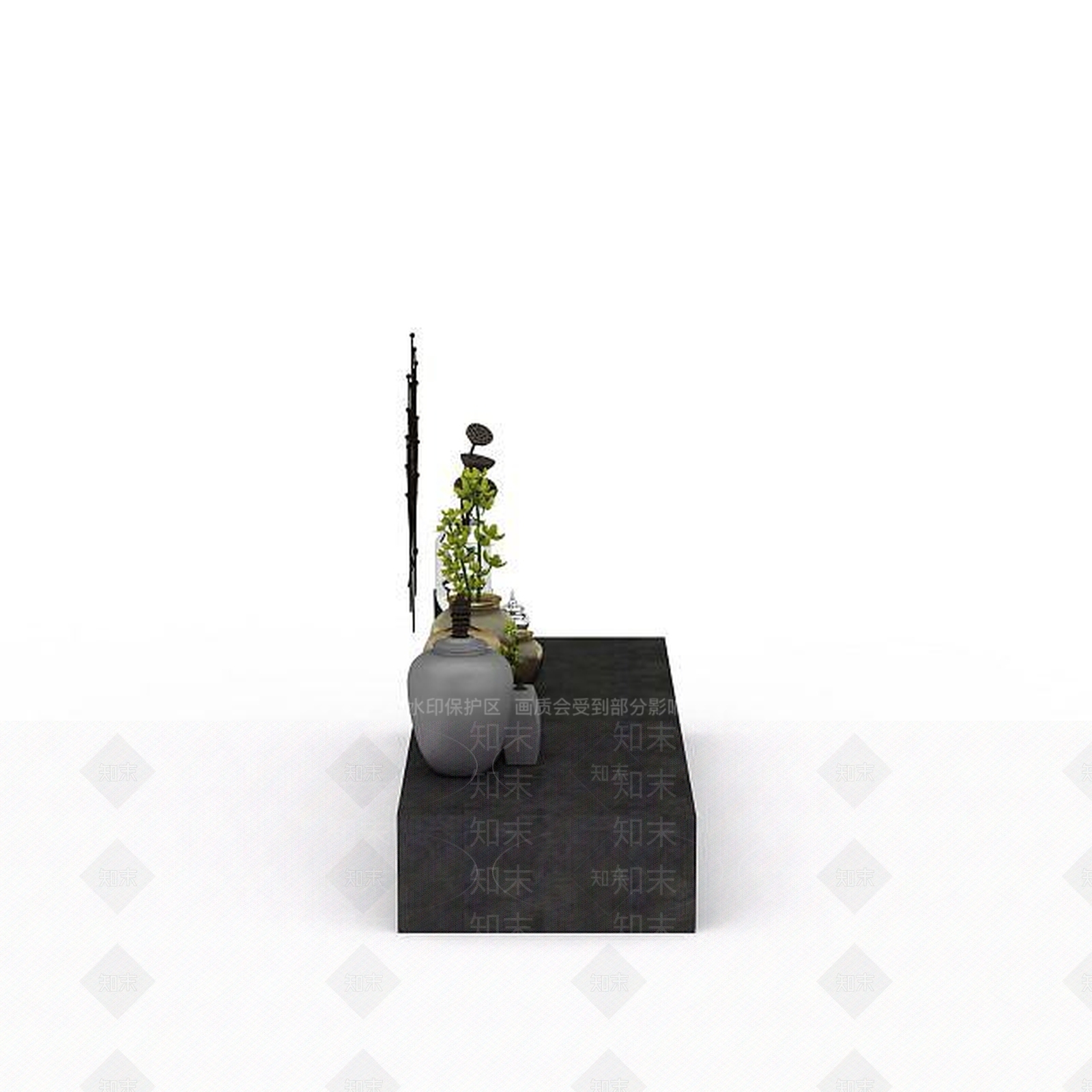 现代陈设品3D模型下载【ID:1198213161】