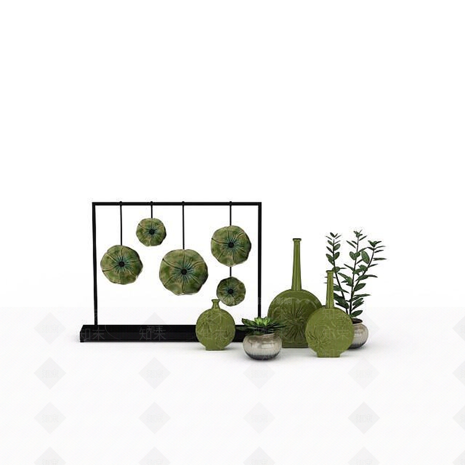 现代工艺品摆件3D模型下载【ID:1198213255】