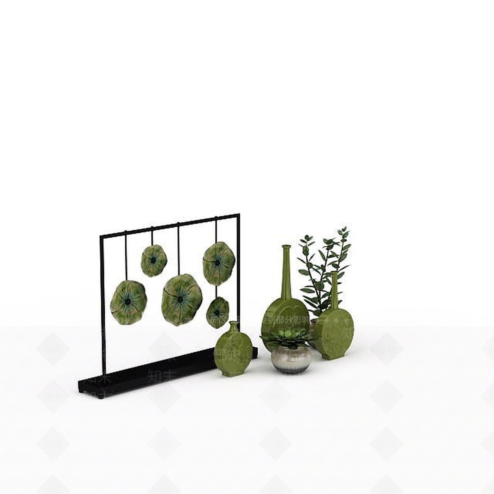 现代工艺品摆件3D模型下载【ID:1198213255】