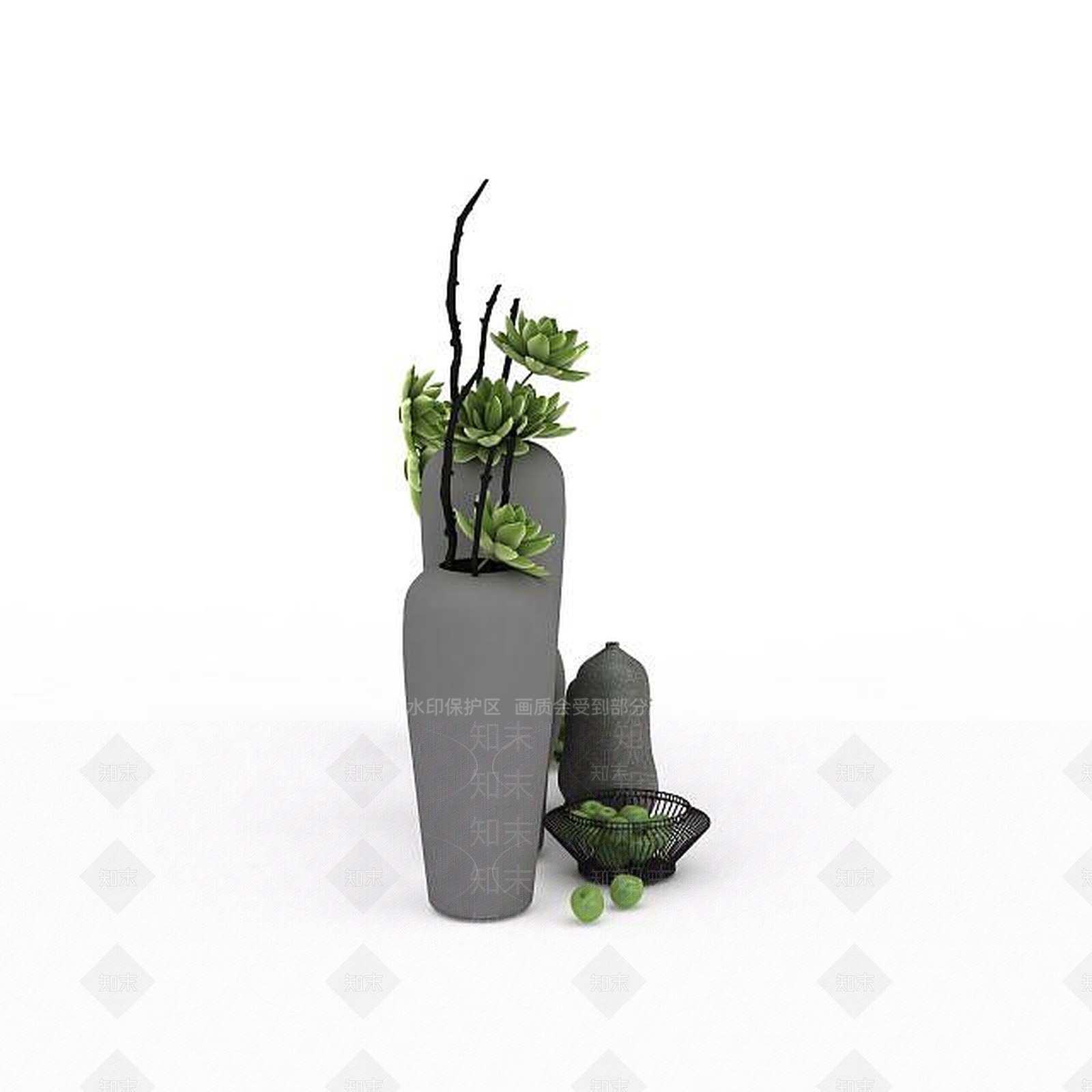 现代创意陈设品3D模型下载【ID:1198213507】