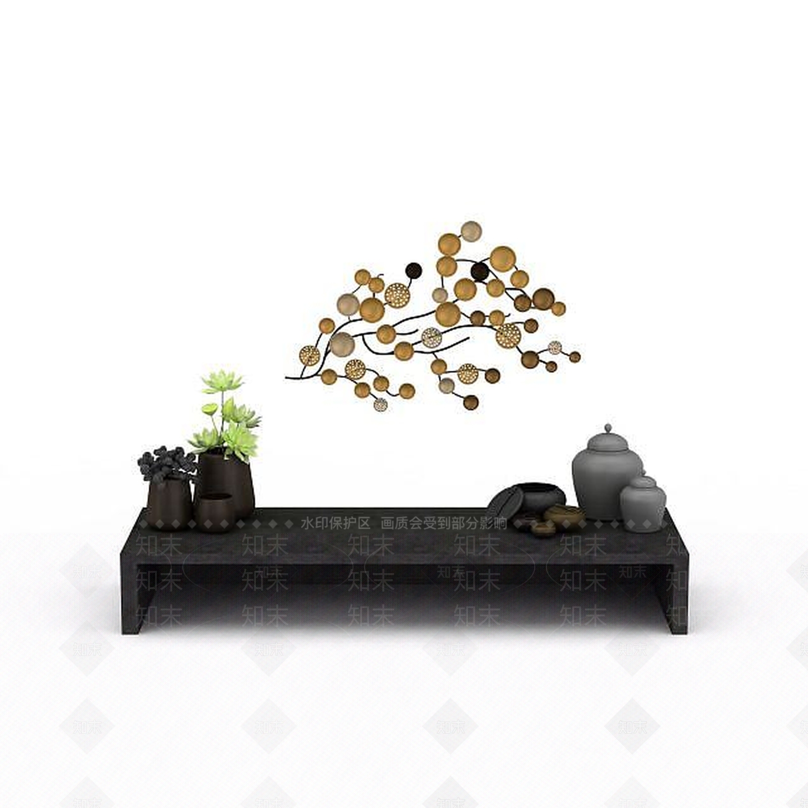 现代工艺品摆件3D模型下载【ID:1198213630】