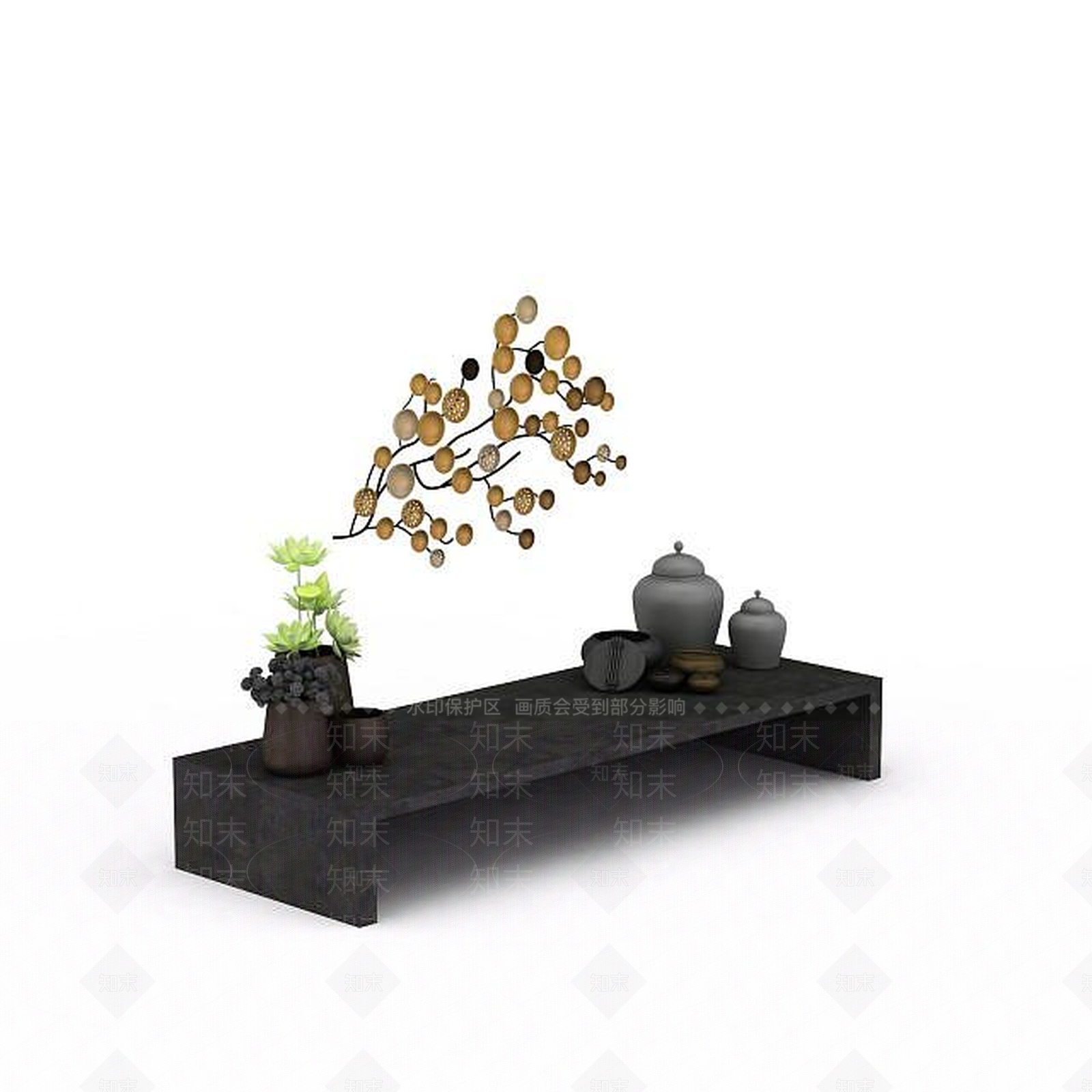 现代工艺品摆件3D模型下载【ID:1198213630】