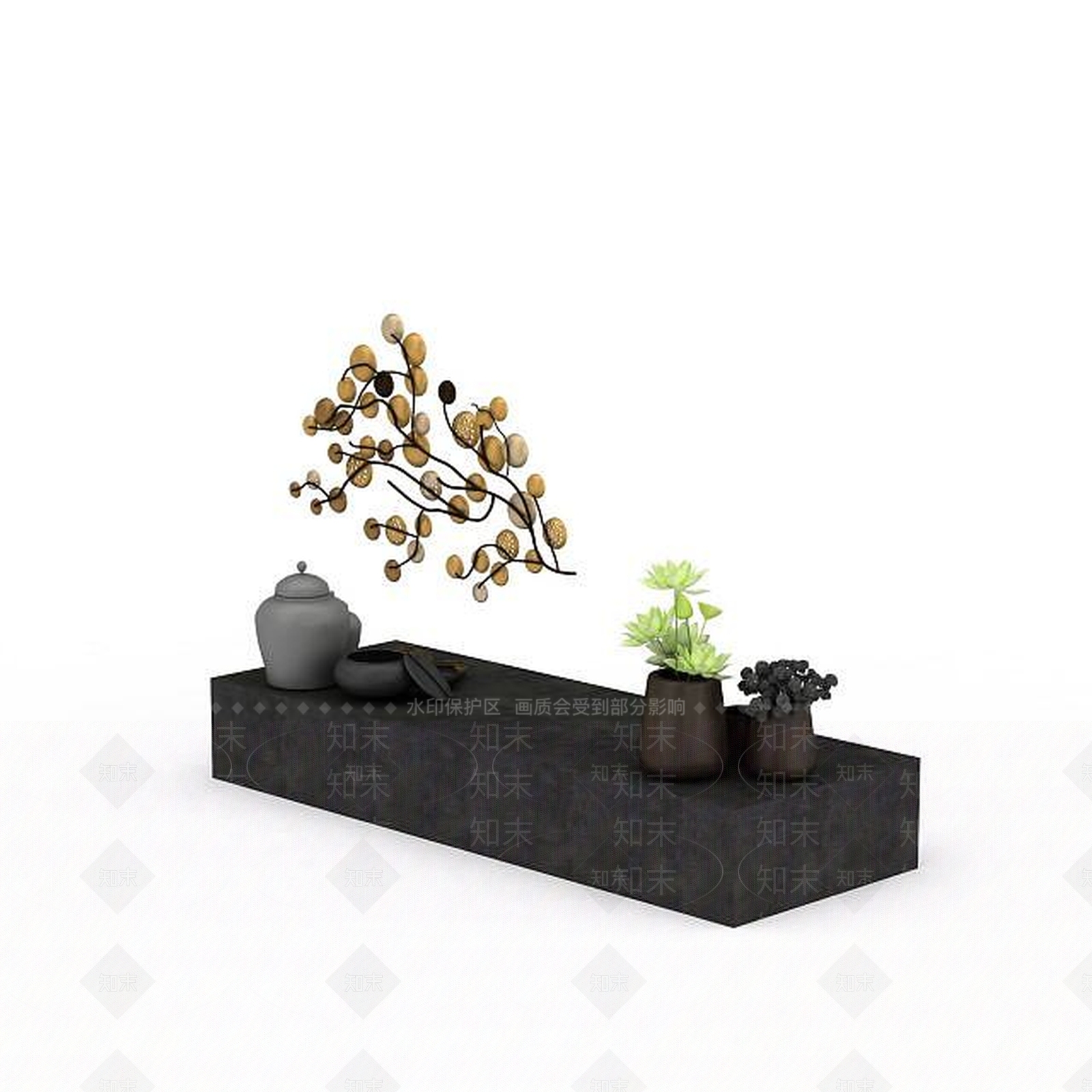现代工艺品摆件3D模型下载【ID:1198213630】