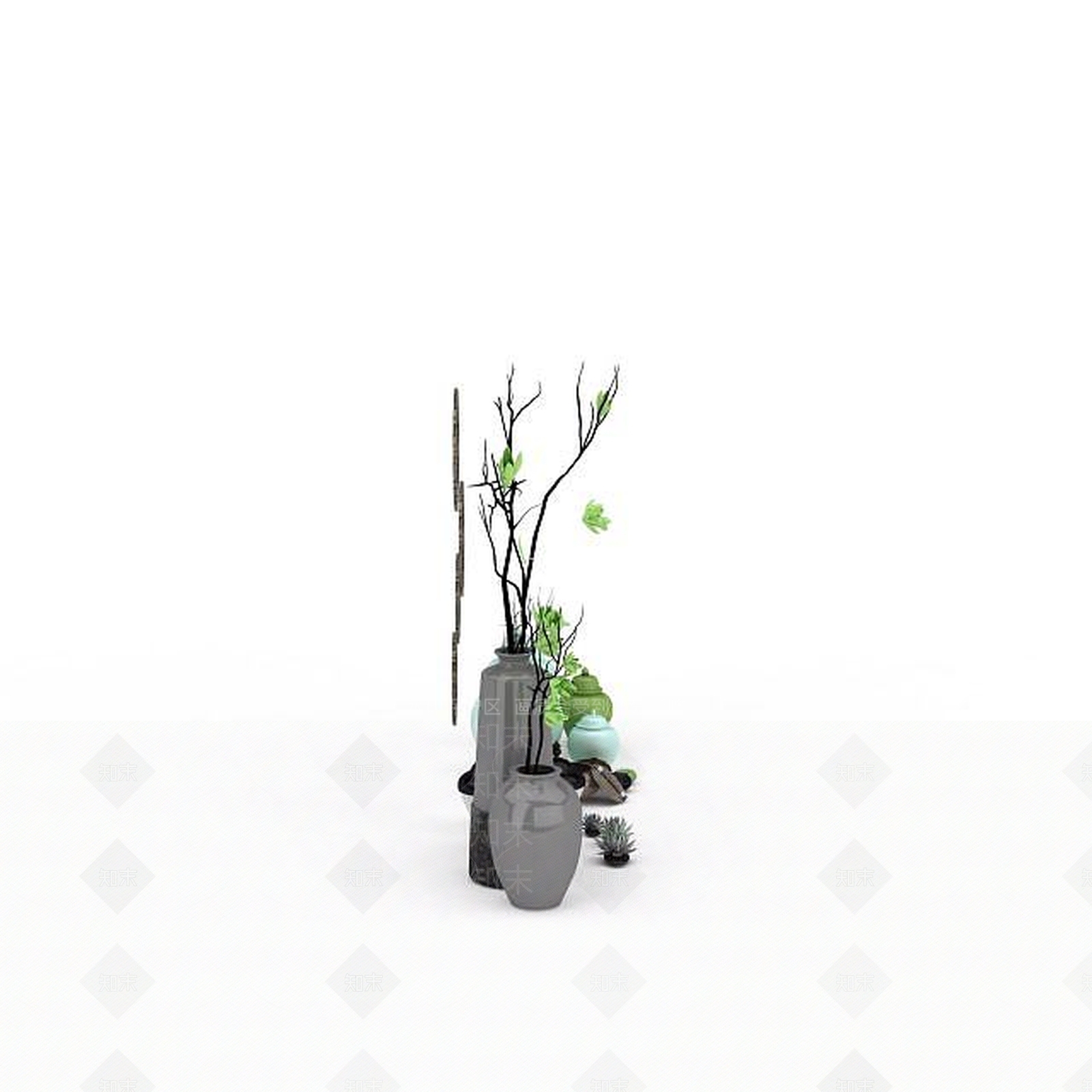 现代工艺品摆件3D模型下载【ID:1198213649】