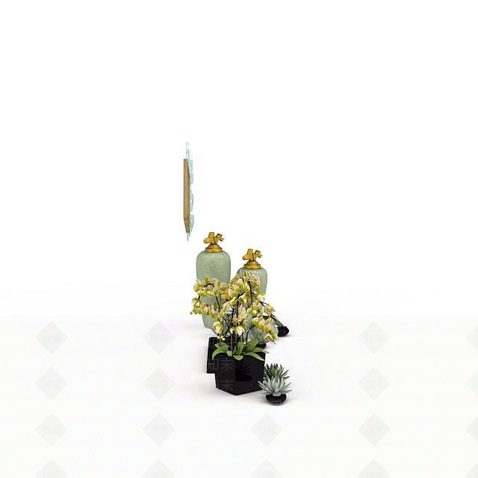 现代创意陈设品3D模型下载【ID:1198213803】