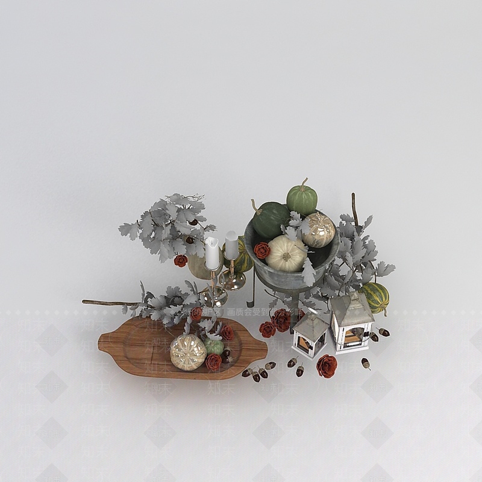 现代工艺品摆件3D模型下载【ID:1198214400】