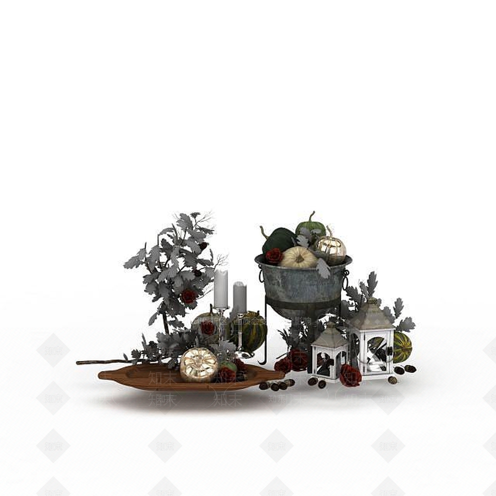 现代工艺品摆件3D模型下载【ID:1198214400】