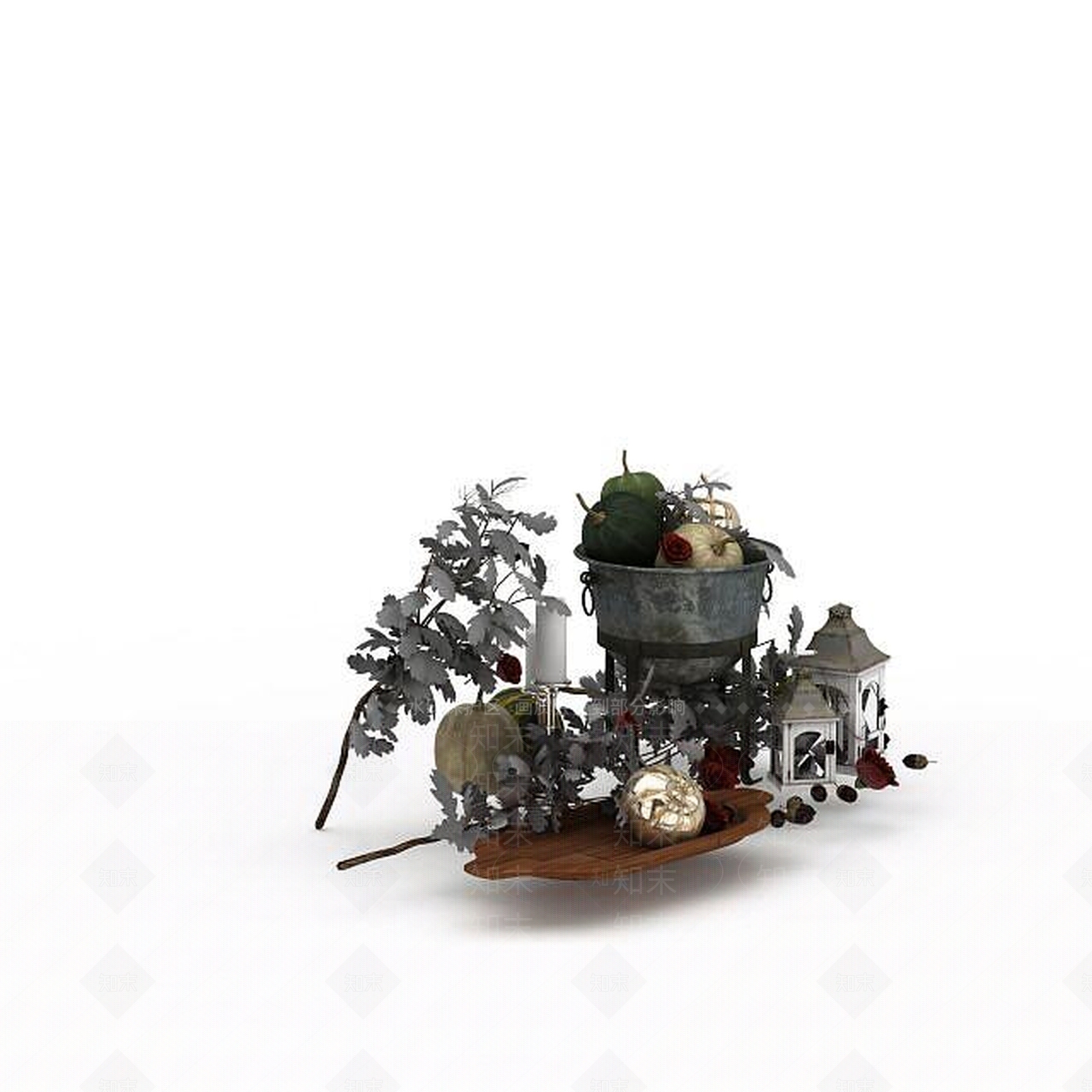 现代工艺品摆件3D模型下载【ID:1198214400】