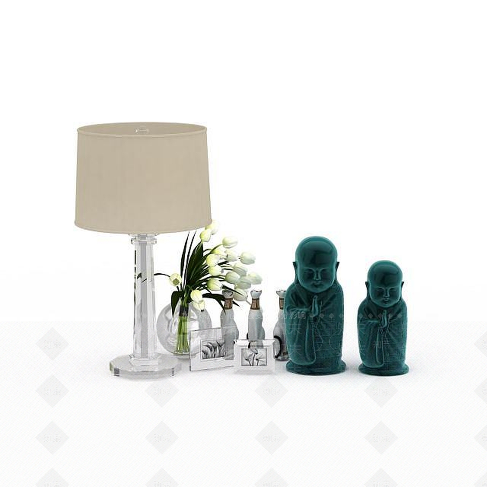 现代陈设品3D模型下载【ID:1198214631】