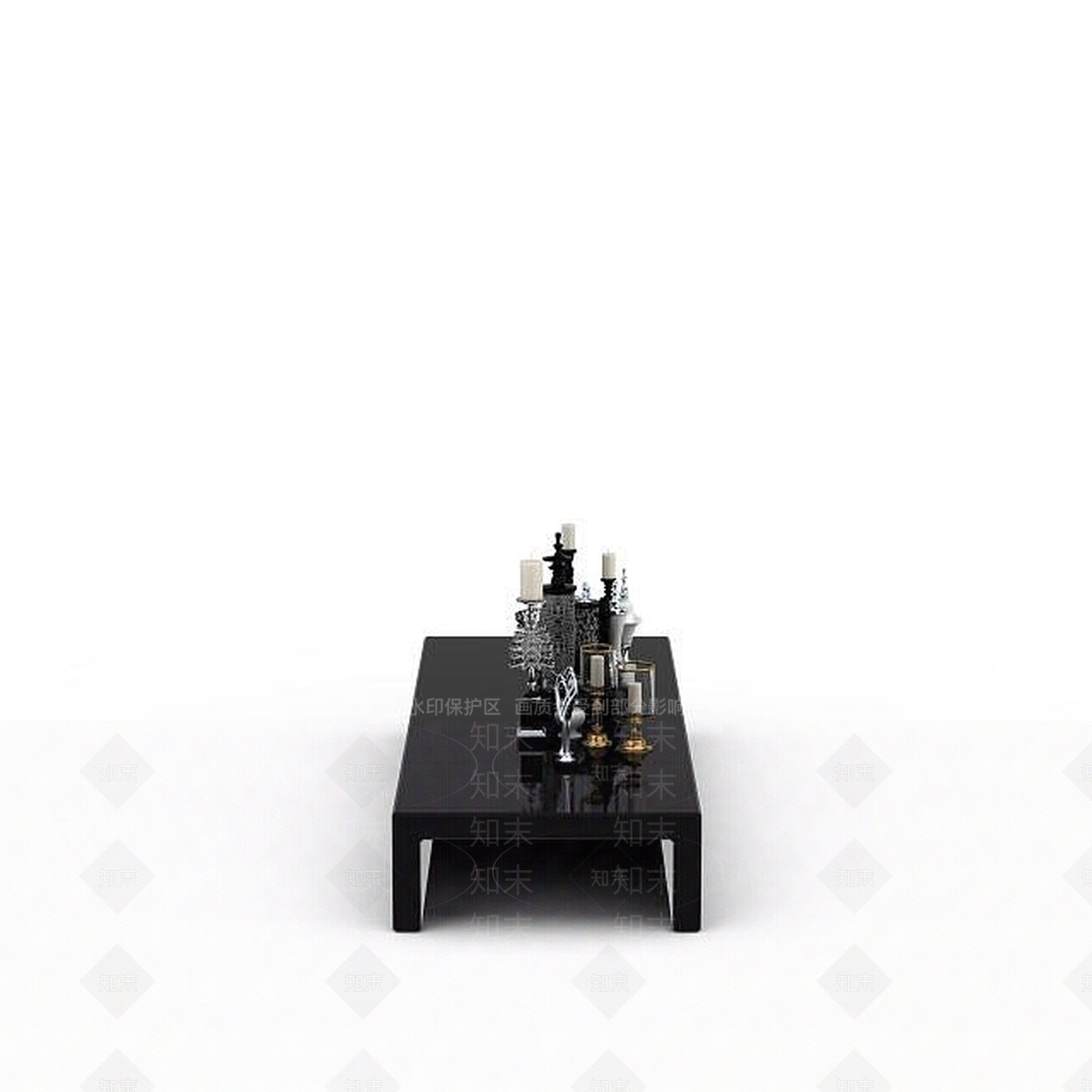 现代客厅陈设品3D模型下载【ID:1198214616】