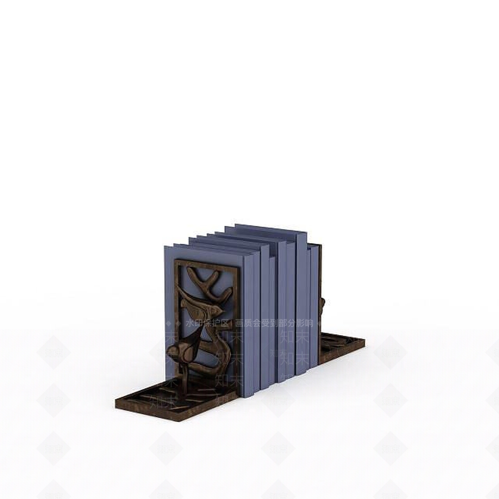 现代办公司陈设品3D模型下载【ID:1198215462】