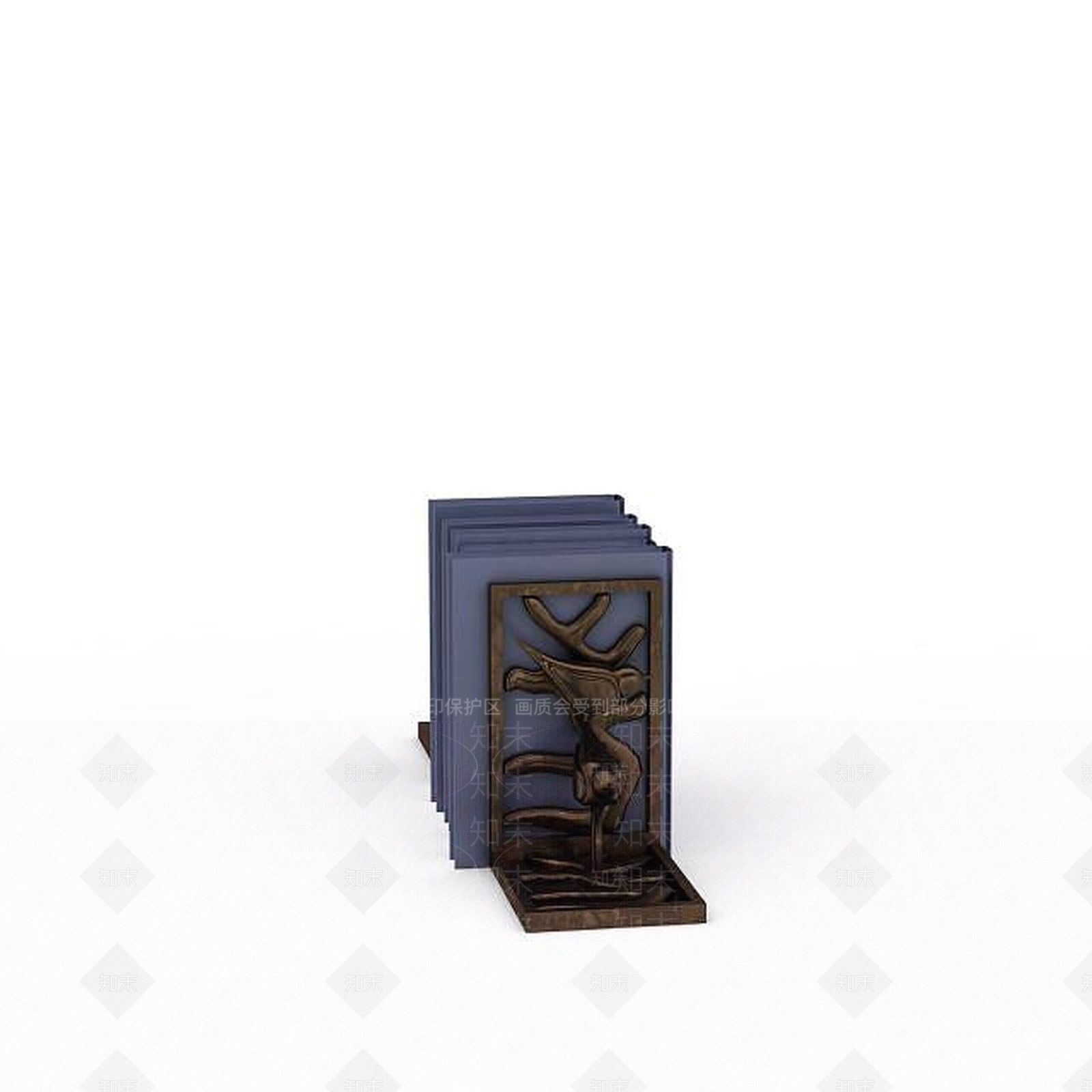 现代办公司陈设品3D模型下载【ID:1198215462】