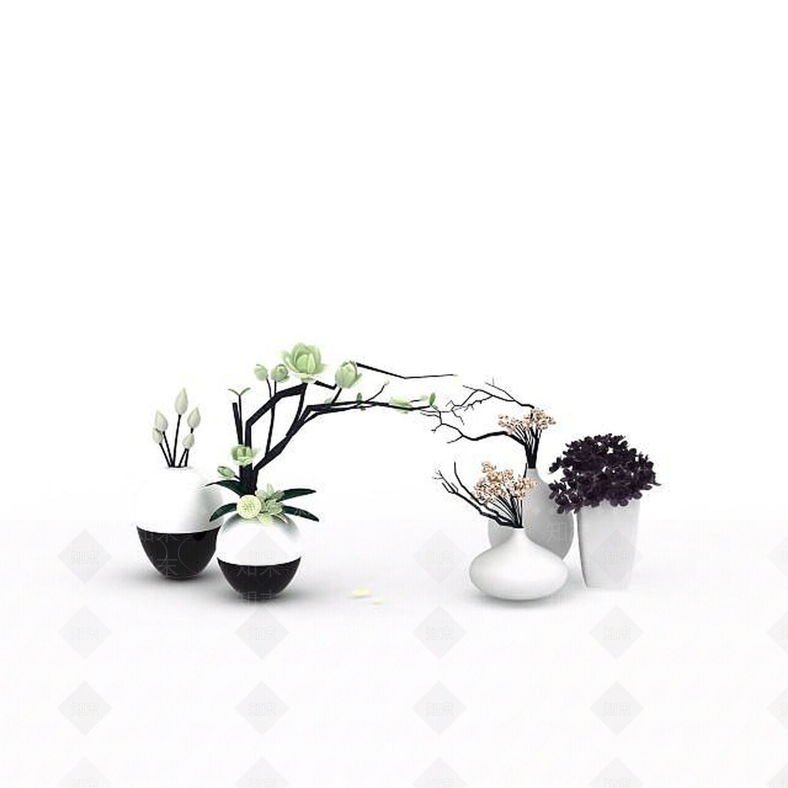 现代创意陈设品3D模型下载【ID:1198215573】