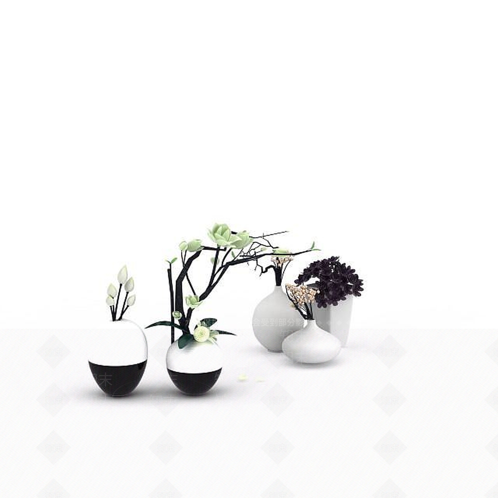 现代创意陈设品3D模型下载【ID:1198215573】