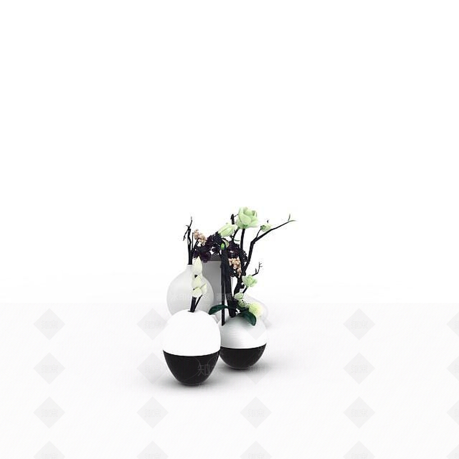现代创意陈设品3D模型下载【ID:1198215573】