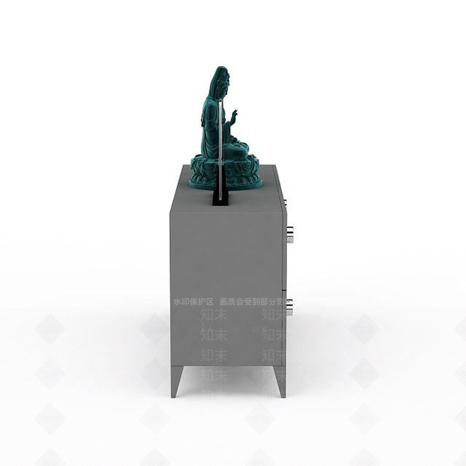 现代菩萨陈设品3D模型下载【ID:1198215846】